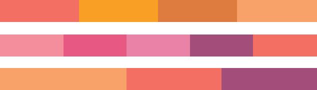 Boutique Retouching pantone-color-of-the-year-2019-palette-shimmering-sunset-harmonies Color Harmonies And Color Of The Year 2019 - Living Coral  